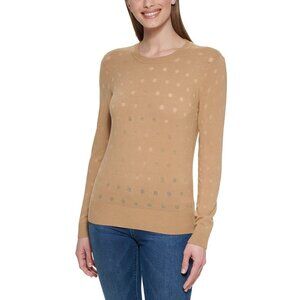 NEW Karl Lagerfeld Women's Dot Sweater | Mustard